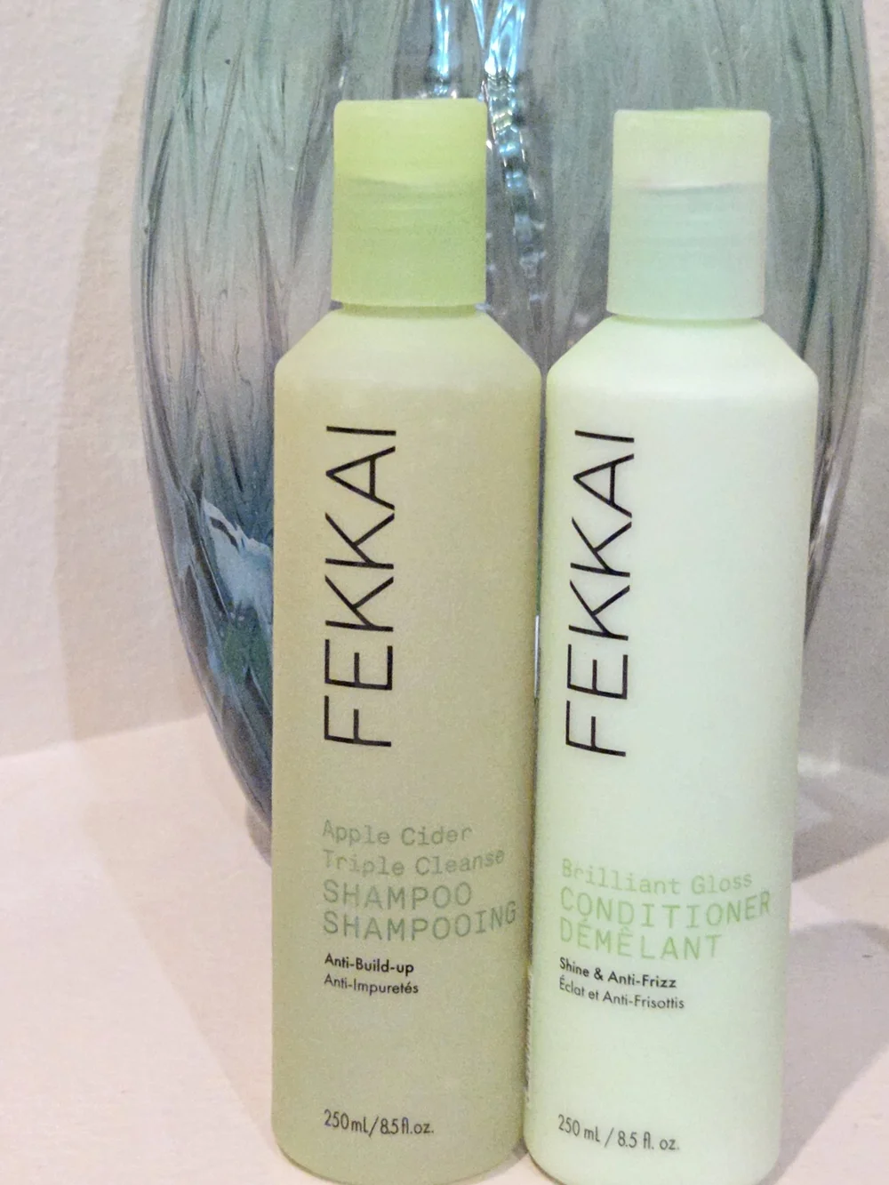 Fekkai Apple Cider Triple Cleanse Shampoo & Brilliant Gloss Conditioner Set 8.5